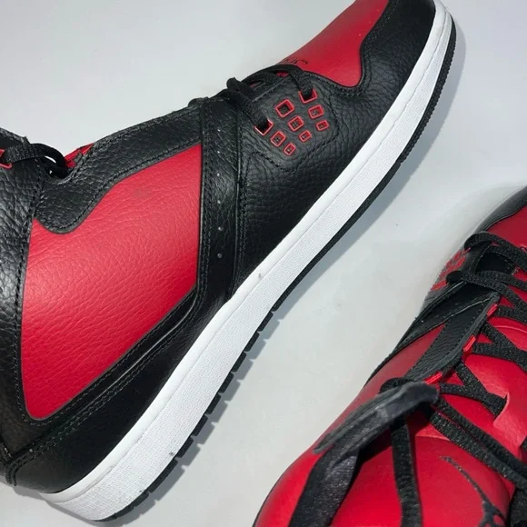 Like New Air Jordan 1 Flight Mid Bred Sneakers - Picture 5 of 11